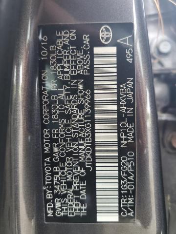 2016 TOYOTA PRIUS C JTDKDTB3XG1139966