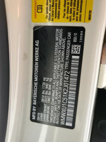 2019 MINI COOPER WMWXU1C51K2J01472
