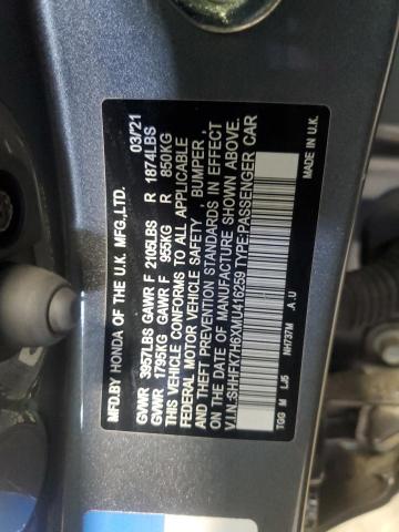 2021 HONDA CIVIC EX - SHHFK7H6XMU416259