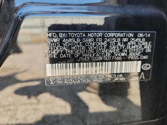 2015 LEXUS IS 250 JTHCF1D28F5017166
