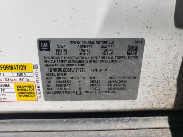 2015 CHEVROLET TRAVERSE LT 1GNKRGKD6FJ171773