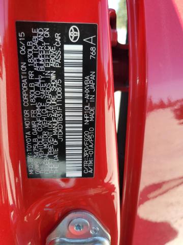 2015 TOYOTA PRIUS C JTDKDTB31F1100875