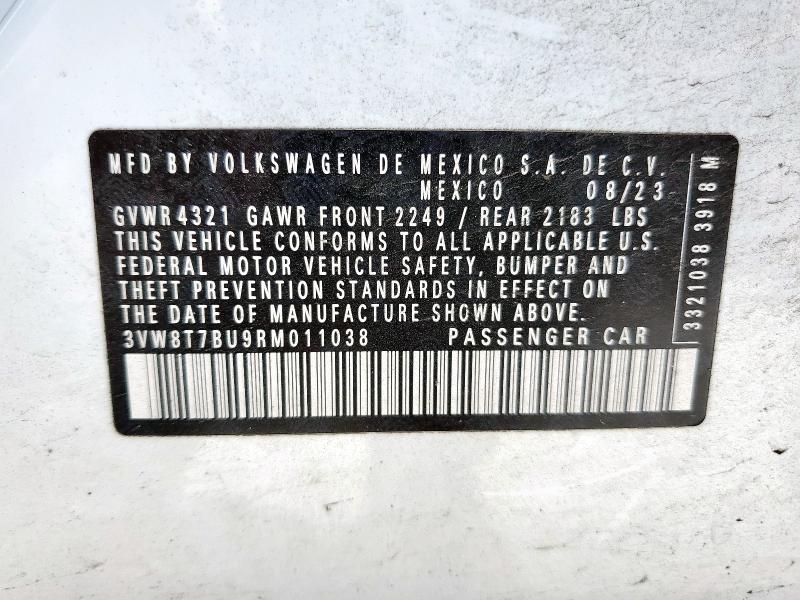 2024 VOLKSWAGEN JETTA 40TH 3VW8T7BU9RM011038
