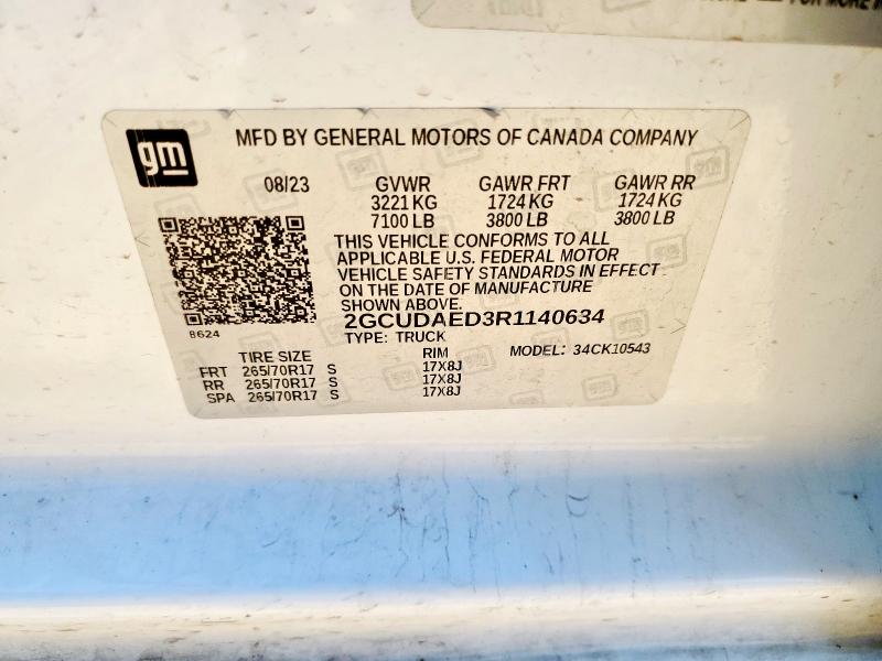 2024 CHEVROLET SILVERADO - 2GCUDAED3R1140634