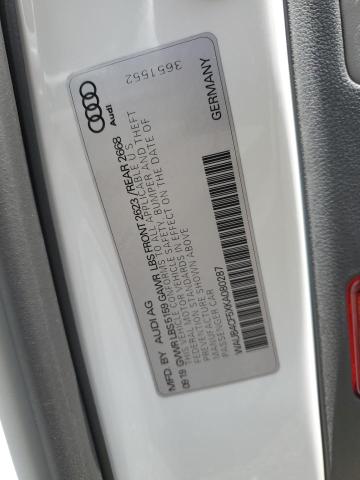 2019 AUDI S5 PREMIUM WAUB4CF5XKA080287