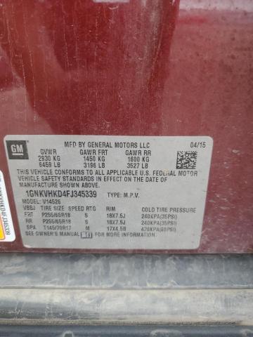 2015 CHEVROLET TRAVERSE L - 1GNKVHKD4FJ345339