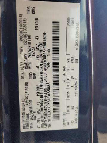2018 FORD F150 SUPER CAB 1FTEX1CP7JFA85885
