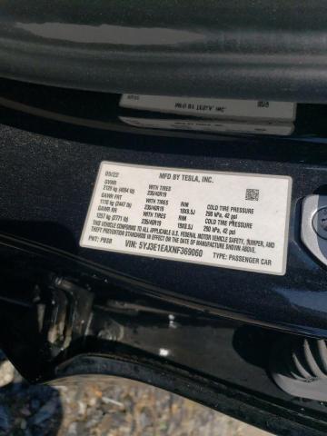 2022 TESLA MODEL 3 5YJ3E1EAXNF369060