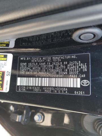 2025 TOYOTA CAMRY XSE 4T1DAACK7SU556587