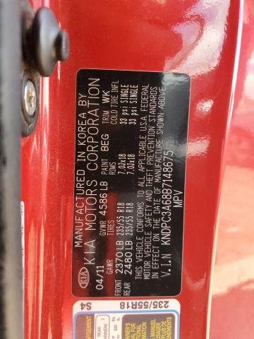 2011 KIA SPORTAGE E - KNDPC3A68B7148675
