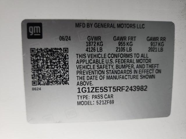 2024 CHEVROLET MALIBU PRE 1G1ZE5ST5RF243982