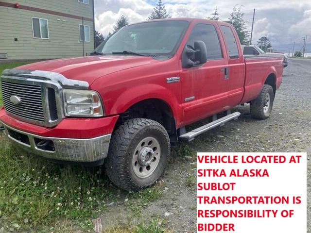 FORD F250 SUPER 2006 red 4dr ext diesel 1FTSX21P26EC03706 photo #1