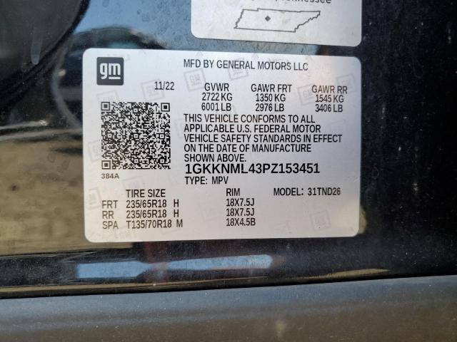 2023 GMC ACADIA SLT 1GKKNML43PZ153451