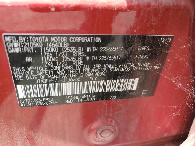 2017 TOYOTA RAV4 LE JTMBFREV1HJ136286
