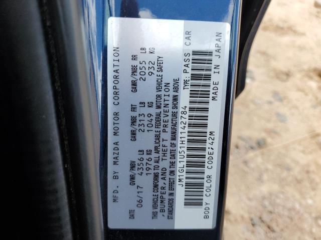 2017 MAZDA 6 SPORT JM1GL1U51H1142784