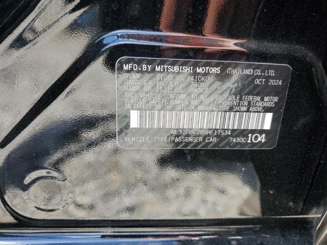 2024 MITSUBISHI MIRAGE G4 ML32FUFJ8RHF17534