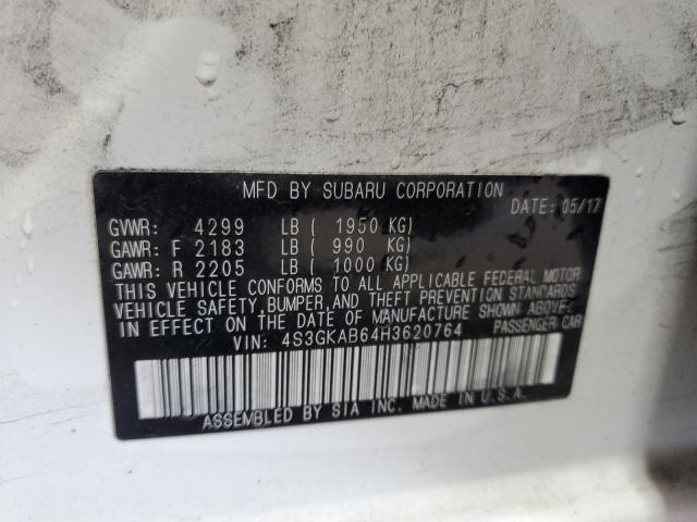 2017 SUBARU IMPREZA PR 4S3GKAB64H3620764
