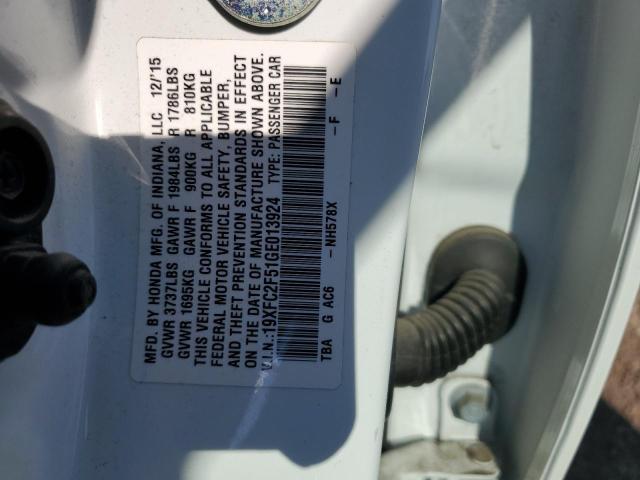 2016 HONDA CIVIC LX - 19XFC2F51GE013924