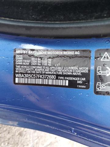 2015 BMW 435 XI WBA3R5C57FK372680