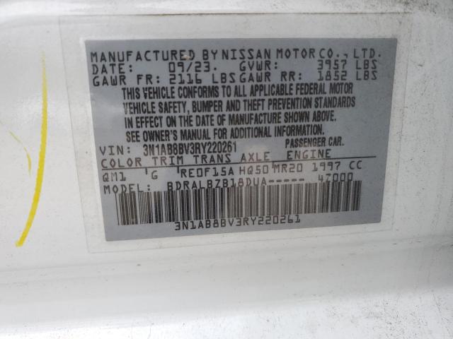 2024 NISSAN SENTRA S 3N1AB8BV3RY220261