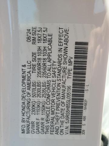2025 HONDA CR-V SPORT 5J6RS5H85SL005196