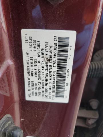 2015 ACURA TLX 19UUB2F31FA003308