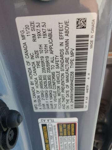 2021 HONDA CR-V TOURI 2HKRW1H9XMH402258