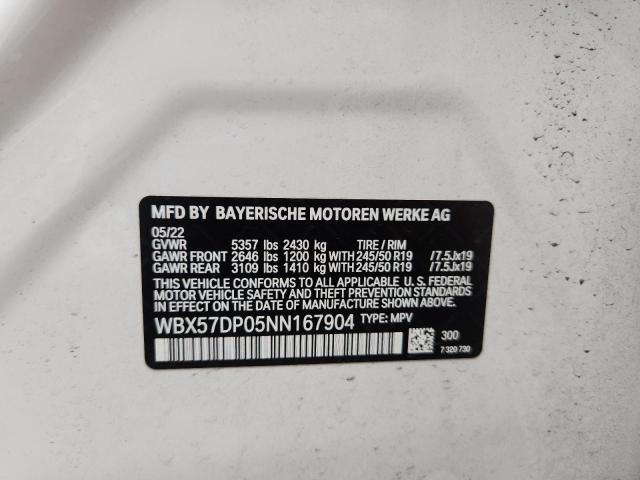 2022 BMW X3 XDRIVE3 - WBX57DP05NN167904
