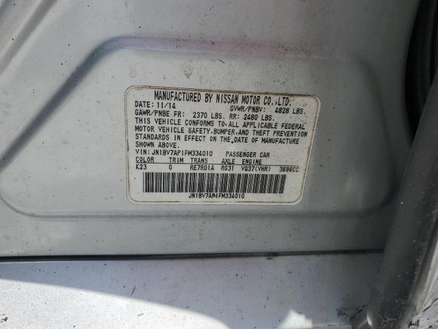 2015 INFINITI Q50 BASE JN1BV7AP1FM334010