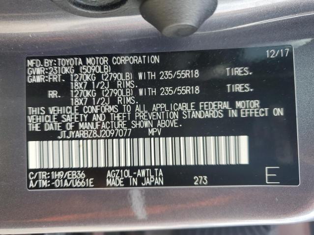 2018 LEXUS NX 300 BAS JTJYARBZ8J2097077