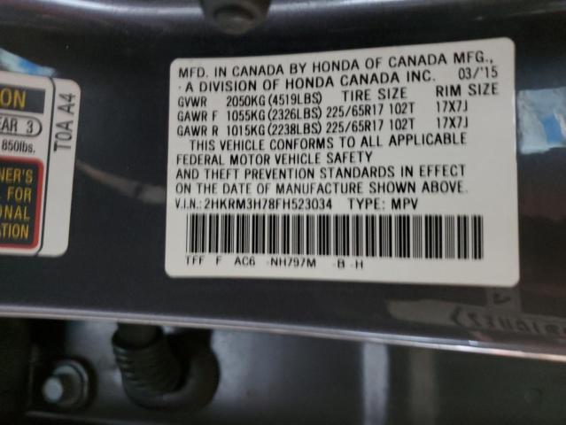 2015 HONDA CR-V EXL 2HKRM3H78FH523034