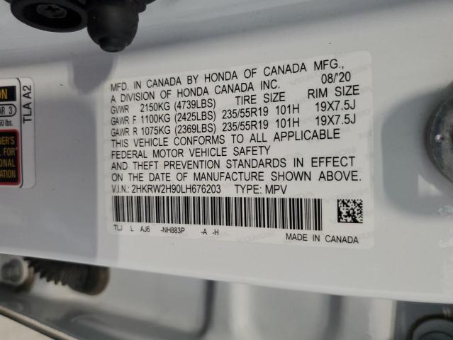 2020 HONDA CR-V TOURI 2HKRW2H90LH676203