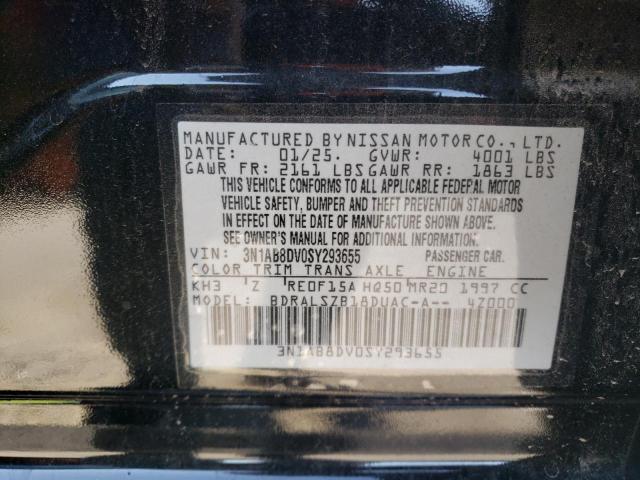 2025 NISSAN SENTRA SR 3N1AB8DV0SY293655