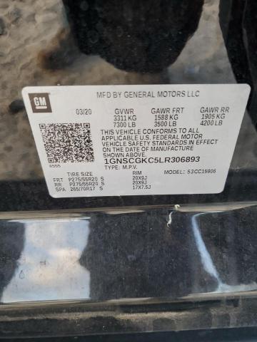 2020 CHEVROLET SUBURBAN C 1GNSCGKC5LR306893