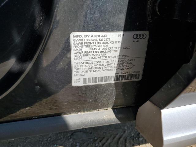 2018 AUDI Q5 PREMIUM - WA1BNAFY3J2020630