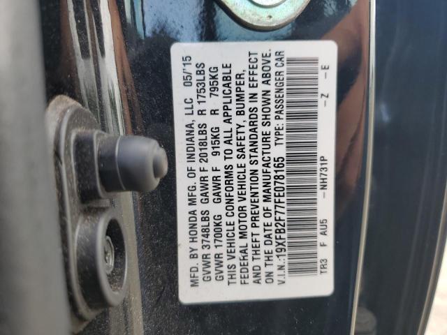 2015 HONDA CIVIC SE 19XFB2F77FE078165