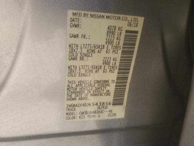 2018 NISSAN TITAN XD S 1N6BA1F40JN543856