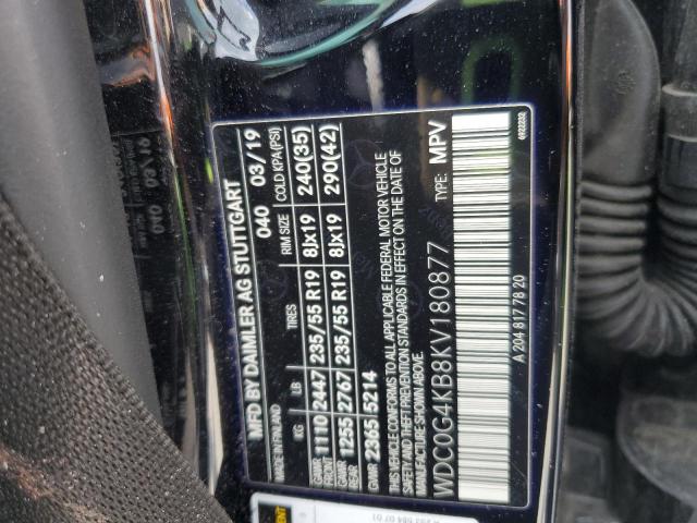 2019 MERCEDES-BENZ GLC 300 4M WDC0G4KB8KV180877