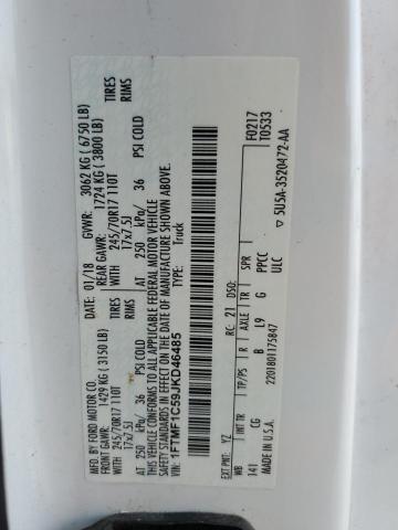 2018 FORD F150 - 1FTMF1C59JKD46485