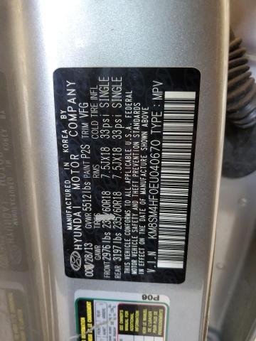 2014 HYUNDAI SANTA FE G - KM8SM4HF0EU040670