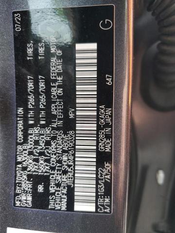 2023 TOYOTA 4RUNNER SE JTERU5JR4P6190328