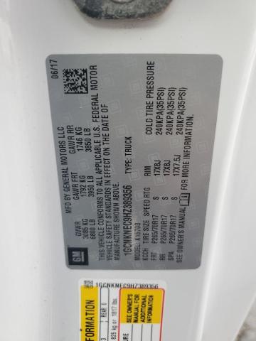 2017 CHEVROLET SILVERADO - 1GCNKNEC9HZ389356