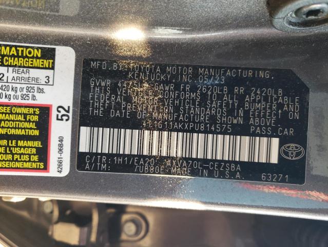 2023 TOYOTA CAMRY SE N 4T1G11AKXPU814575