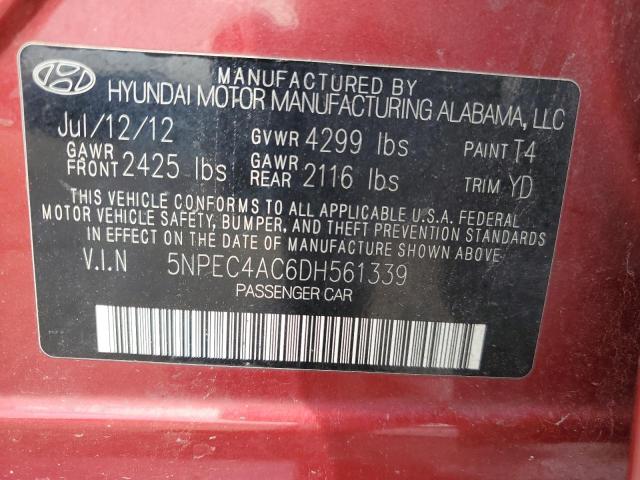 2013 HYUNDAI SONATA SE - 5NPEC4AC6DH561339