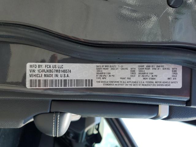 2021 JEEP GRAND CHER - 1C4RJKBG7M8146574