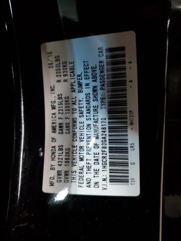 2016 HONDA ACCORD EXL 1HGCR2F80GA248170