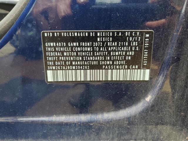 2013 VOLKSWAGEN JETTA BASE - 3VW2K7AJ9DM394262