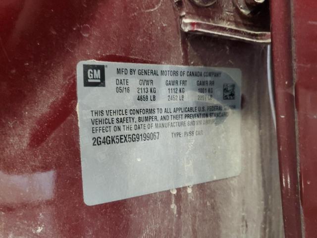 2016 BUICK REGAL 2G4GK5EX5G9199067