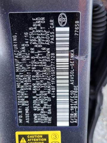 2016 TOYOTA CAMRY LE - 4T4BF1FK1GR577128