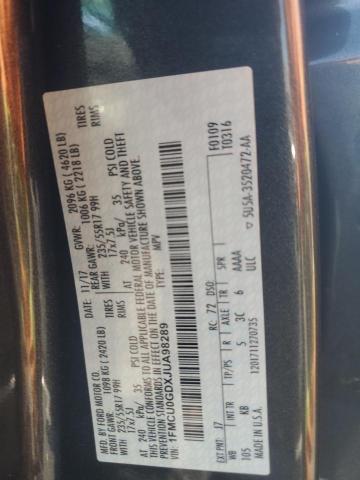 2018 FORD ESCAPE SE - 1FMCU0GDXJUA98289
